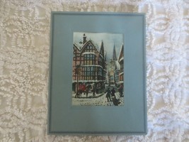 The Holly Bush Inn Charles Bird Original Etching Hand Printed &amp; Colored - Uk - £77.90 GBP
