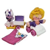 VINTAGE 1987 FISHER PRICE SMOOSHEES KATHY AND KITTYCAMP CAMP PLAYSET W/ CAR - $631.97 MXN