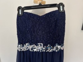 Speechless navy blue prom dress full lenght gown size 3 - $29.69