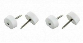 10x Small White Plastic Shelf Support To-Hammering Pegs Studs Kitchen Ca... - $3.70