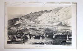 San Mateo Litho or Engraving Print From Book  1800s South America Lt Gibbon.del - £23.97 GBP