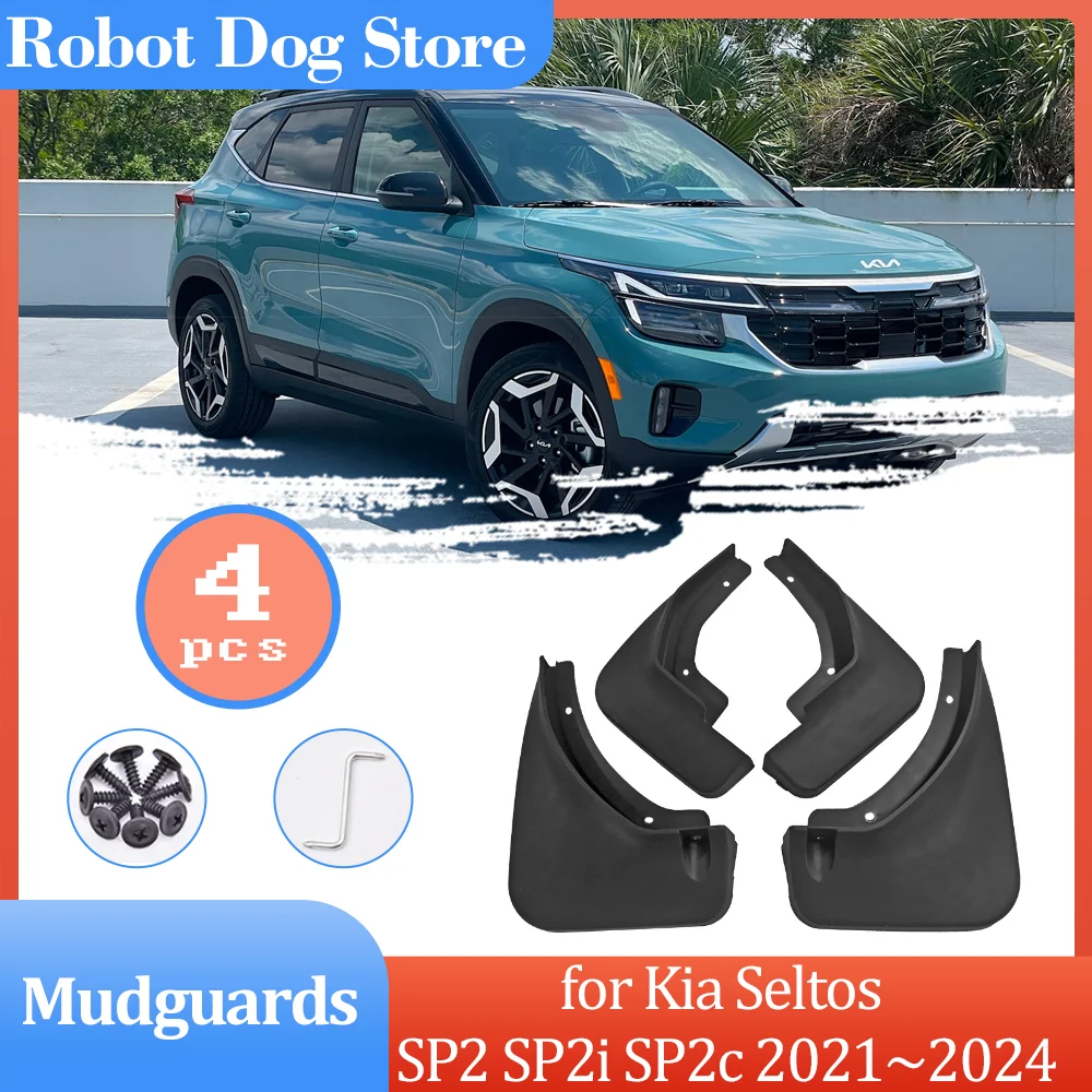 Mudguards for Kia Seltos SP2 SP2i SP2c 2021~2024 Mudflaps Mud Flaps Part... - $39.76