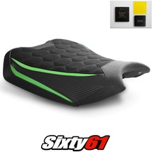 Kawasaki ZH2 Seat Cover with Gel 2020-2023 Black Green Luimoto Tec-Grip Suede - £244.36 GBP