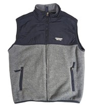 Vintage Abercrombie &amp; Fitch Performance Gray/Black Fleece Vest Jacket - ... - £26.46 GBP