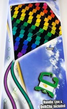 X-Kites ColorMax Large 25&quot; Wide Rainbow Cubes Diamond-Style Nylon Kite N... - $6.91