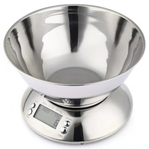 Stainless Steel Kitchen Scale 5kg/1g Electronic Scale Kitchen Food Balance - £39.73 GBP