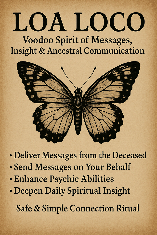 Loa Loco Voodoo Spirit • Ancestral Messages &amp; Psychic Insight Ritual - $44.55