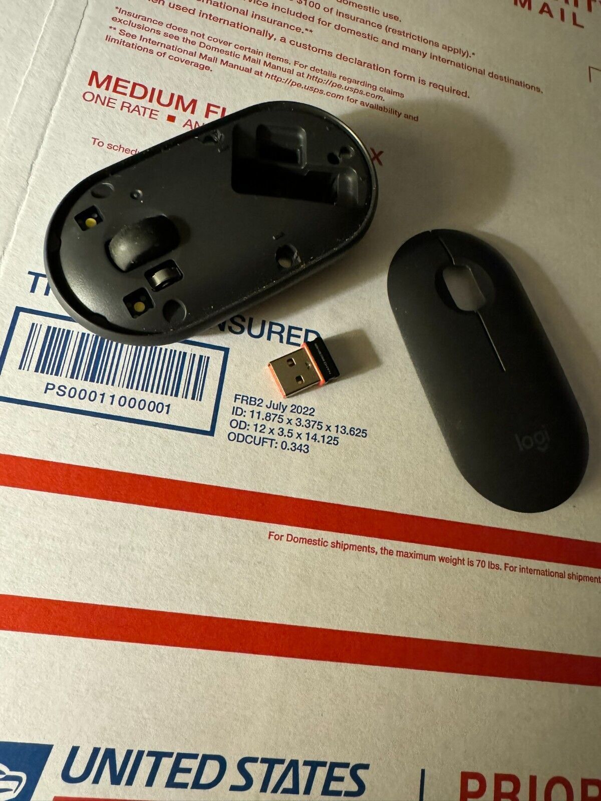 Logitech Pebble Wireless Bluetooth Mouse M340 Comes with Nano Receiver ...