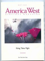 America West Airlines Magazine May 1989 Kiting Takes Flight  - £10.90 GBP