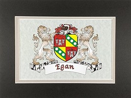 Egan Irish Coat of Arms Print - Frameable 9&quot; x 12&quot; - $24.00