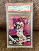 Bryce Harper 2017 Topps Chrome White Jersey #48 Graded PSA 10  MINT - $40.50