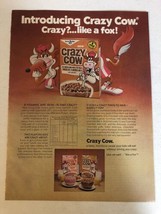 1977 Crazy Cow Cereal Vintage Print Ad pa9 - $8.90