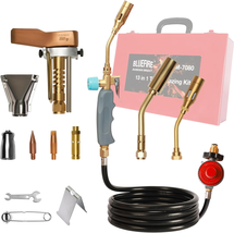 13 in 1 Multi-Function Adjustable Flame Propane Hose Torch Kit for Brazing Large - £167.22 GBP