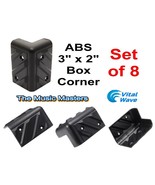 8X ABS Large Cabinet Corner Amp Rack Case DJ Home Speaker Box Bumper Pro... - £7.49 GBP