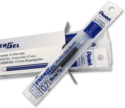 12 Pentel Refill Ink BL57/BL77 EnerGel Liquid Gel Pen, 0.7mm, Metal Tip, Blue - $17.28