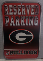 Georgia Bulldogs 11&quot; x 17&quot; Reserved Parking Plastic Sign - NCAA - £11.20 GBP