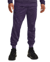 Under Armour Men&#39;s Armour Fleece Jogger Pants in Twilight Purple/Black-L... - £28.98 GBP