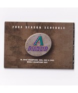 Arizona Diamondbacks 2004 Major League Baseball MLB Pocket Schedule - £3.91 GBP