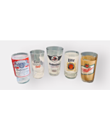 Set of 5 Beer Glasses Mint Cond (2) Budweiser, Coors Light, Miller &amp; Mil... - $15.84