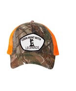 Cap Hat Camo Orange Mesh Back Dog Picture Coonhound Leopard Coon Hunter - $20.99