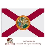 Florida State Flag 3&#39; x 5&#39; Flag 100% Polyester Florida Flag - new in pac... - £7.82 GBP
