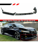 Gloss Black Yofer JDM Front Bumper Lip Splitter Kit For 2021-2022 Honda ... - $2,990.74 MXN