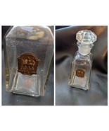 Antique Agra Perfume Bottle Clear Glass Stopper 8 oz 6.5 Inch Detroit MI... - $49.49