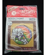 Vtg McNeill Fun &amp; Easy Unicorn Pair #1629 Embroidery Kit Rainbow 1982 NI... - $26.13 CAD