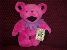 12&quot; Fuchsia Jointed Grateful Dead Plush Bear W/Tags 1990 Liquid Blue Rare - £78.46 GBP