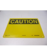 BRADY 47002 Caution Sign 14&quot; W, 10&quot; H Fiberglass Black and Yellow - $515.27 MXN