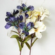22.8&quot;(Overall Length) Real Touch wild Lily Artificial Faux Flower Home D... - $6.99