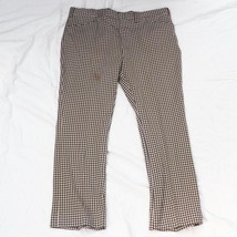 Vintage Haggar 1970&#39;s Poliéster Cuadros Golf Ska Pantalones 41x30 - £42.35 GBP