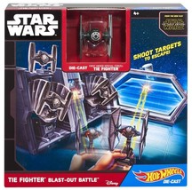 The Force Awakens STAR WARS Hot Wheels Disney Tie Fighter Blast-Out Batt... - £17.45 GBP