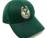 MVP Green Milwaukee Bucks Logo Basketball Curved Bill Adjustable Hat - £14.05 GBP