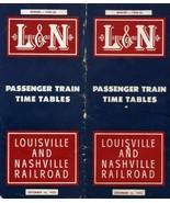 L &amp; N Passenger Train Time Tables Dated December 16, 1955 Railroad Vintage - £11.01 GBP