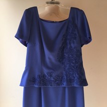 Maggy London Purple Dress Mother of Bride Size 10 Formal Full Length Beaded - £19.97 GBP