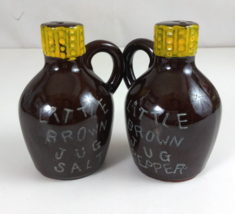 Vintage Little Brown Jug 3.75" Salt &amp; Pepper Shakers Japan - $9.69
