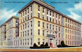 New Post Office And Federal Building Dallas Texas Postcard Unposted - £7.83 GBP