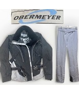 Obermeyer Ski Suit Womens M/L Black Jacket 10/ Pants 12 Ridgeline Snow S... - $1,626.67 MXN