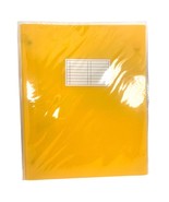Pocket 3 Prong Folder Yellow Clear Title Card Plastic 2 Pockets - £3.92 GBP
