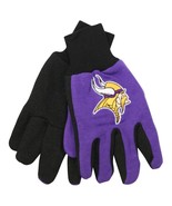 NFL Sport Utility Work Garden Gloves Adult Football Minnesota Vickings P... - $195.72 MXN