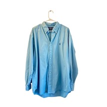 Ralph Lauren Men’s XL Blake Blue Button Down Shirt 100% Cotton Long Sleeve - $39.60
