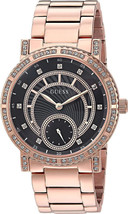 GUESS Womens Stainless Steel Crystal Casual Watch,Rose Gold,One Size - £116.62 GBP