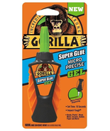 Gorilla Super Glue Micro Precise Gel Fast Setting Strong Hold 5.5 G Clea... - £11.07 GBP