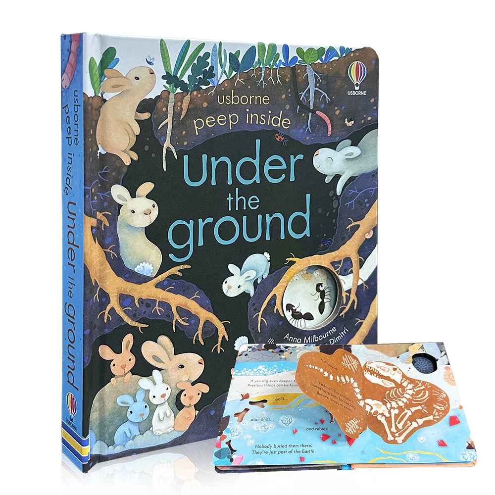 Under the Ground Usborne Peep Inside Kids English Picture Flip Book Children - £14.42 GBP