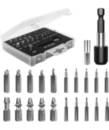 Nuovoware Damaged Screw Extractor Set, 22 PCS Easy Out Stripped Screw Ex... - £21.20 GBP