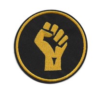 BLACK LIVES MATTER IRON ON PATCH 3&quot; BLM Resistance Fist BLM Solidarity G... - $2.95