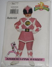 Butterick Pattern 3677 Girl&#39;s Power Rangers Costume Kimbery-Pink Size XS-L Uncut - £27.97 GBP
