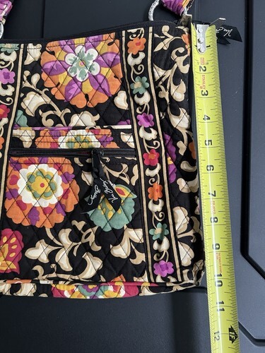 Vera Bradley Midnight Wildflowers Suzani Hipster Crossbody Bag - See Pictures Item image 10