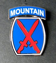 Us Army 10th Mountain Division Lapel Hat Pin Badge 1.5 X 1.2 Inches Infantry - £4.91 GBP